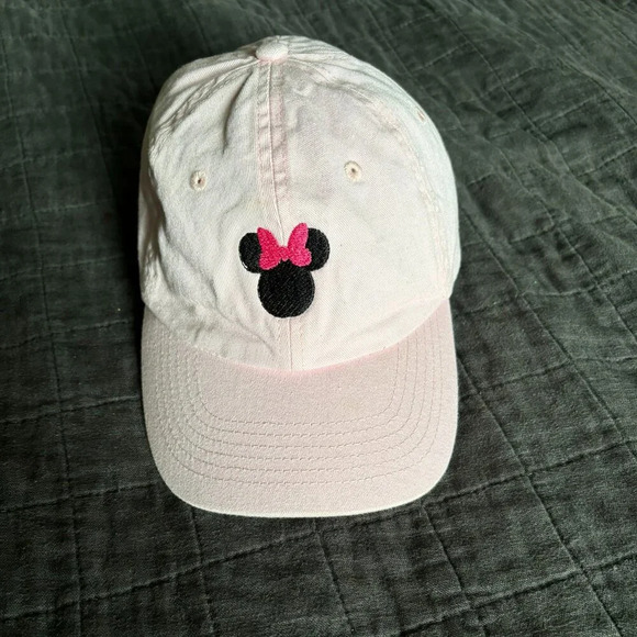 Disney Youth Pink Minnie Mouse Embroidered Adjustable Hat - Picture 1 of 5
